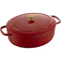 BALLARINI Cocotte 31 cm oval kirschrot