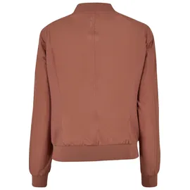 URBAN CLASSICS Damen Light Bomber Jacket – leichte Übergangsjacke im Regular Fit aus Polyester mit Reißverschluss und Rippbündchen für Freizeit und Streetwear,terracotta,L