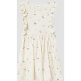 s.Oliver Kurzes Kleid mit All-over-Print und Volantärmeln - 116