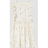 s.Oliver Kurzes Kleid mit All-over-Print und Volantärmeln - 116