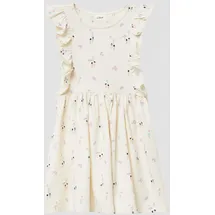 s.Oliver Kurzes Kleid mit All-over-Print und Volantärmeln - 116
