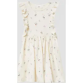s.Oliver Kurzes Kleid mit All-over-Print und Volantärmeln - 116