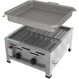 ChattenGlut, Gasgrill, Gasbräter 2-flammig mit Rost und Pfanne (9 kW)