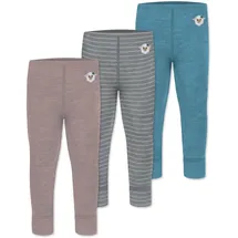 normani Outdoor Sports Normani, Outdoor Sports 3er Pack Baby Merino Hose Unterhose Tutira in Blau/Grau/Rosa | Gr.: 74