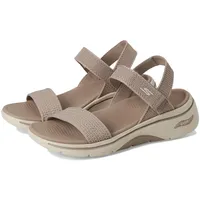 SKECHERS Damen GO Walk Arch FIT 2.0 Sandale, Taupe,