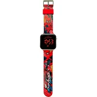 Kids Euroswan Spiderman SPD4800 0 mm Gehäuse Transparent Silikonarmband Silber
