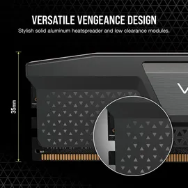 Corsair Vengeance 16GB (2x8GB) 5200MHz CL40 Intel XMP 3.0 Desktop-Arbeitsspeicher - Schwarz (CMK16GX5M2B5200C40)