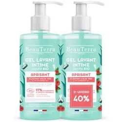Beauterra  Accessoires Körper Bio Beruhigendes Intimgel, Packung 2 X  in multifarben, Einheitsgrösse
