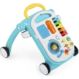 Baby Einstein Baby Einstein, Musical Mix ‘N Roll 4-in-1 Baby Lauflernhilfe & Spieltisch, Entdecken Musik, Farben & Tiere, Lauflernwagen mit Spielstation, Elektronische Spielzeug, Kinder ab 6 Monaten