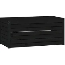 furnicato Gartenbox 101 x 50,5 x 46,5 cm Schwarz