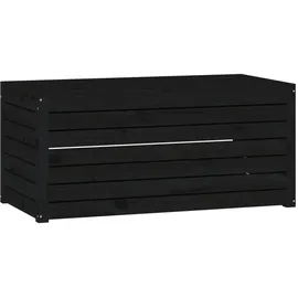 furnicato Gartenbox 101 x 50,5 x 46,5 cm Schwarz