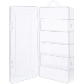 InLine InLine® Kleinteilebox, 6 Fächer, Abmessungen: 206x107x33mm, transparent