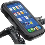 Trade Shop - 6,3" Motorrad-Handyhalterung, Mountainbike, wasserdichte Lenkertasche -