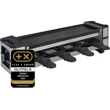 Gutfels Raclette 4005 4-Pfännchen schwarz/silber