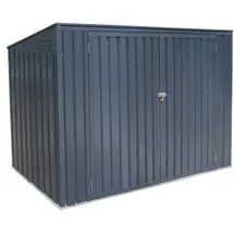 Westmann Mülltonnenbox für 3 Tonnen 235 x 97 x 128 cm dunkelgrau