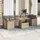 vidaXL Garten-Lounge-Set 8-tlg. beige
