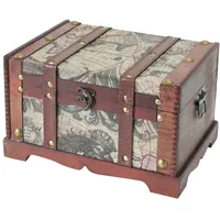 HMF 6408-129 Schatztruhe aus Holz, 29 x 20 x