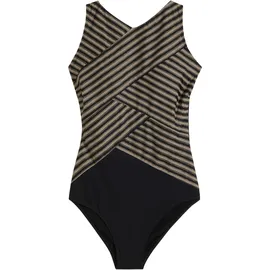 bonprix Badeanzug Medium Shape schwarz 40