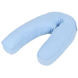 vidaXL Schwangerschaftskissen J-förmig 54x43 cm Blau