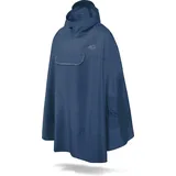 normani Regenponcho Regenponcho Cherrapunji Fahrradponcho mit Kapuze - 12000 mm Wassersäule - 3MTM-Reflektor braun S/M