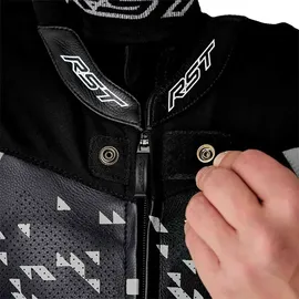 RST Pro Series D3O Airbag Lederkombi - Silver - 2XL