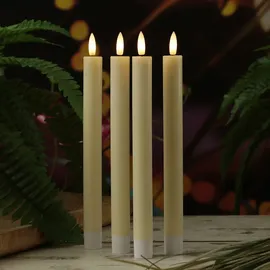 MARELIDA LED Stabkerzen LISA 25 cm creme 4 St.