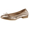 Ballerina Festtagsschuh, Hochzeitsschuh, Flats mit schönem Metallic-Schimmer Gr. 37 (4,5), kupferfarben, , 22602430-37