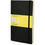 Moleskine Notizbuch A5 kariert Schwarz