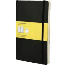 Moleskine Notizbuch A5 kariert Schwarz