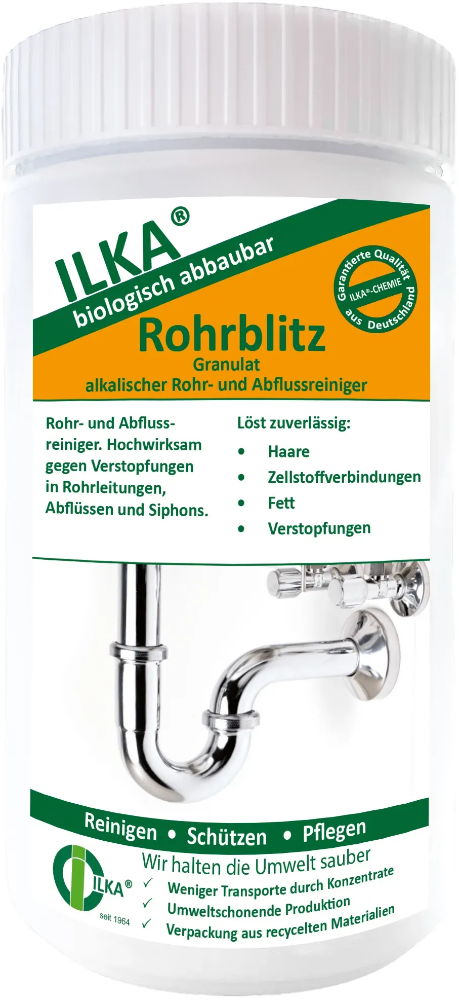 ILKA - Rohrblitz | Abflussreiniger alkalisch - 1kg