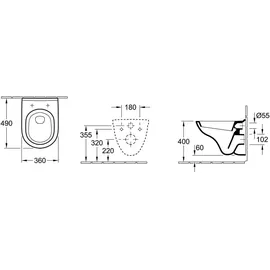 Villeroy & Boch O.novo Compact Combi-Pack (5688H101)