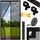 Kesser Fliegengitter mit Magnet 110 x 220 cm Schwarz