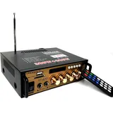 Mini Bluetooth Verstärker HiFi Stereo Audio mit Mixer Wireless Bluetooth Endstufe 600W Dual Kanal Bluetooth 5.0 Digital Signal Amplifier Aluminiumkörper Bluetooth Receiver für Heimlautsprecher