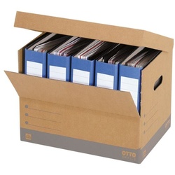 OTTO Office Budget Ordner-Container - 10 Stück braun, 43x32x30 cm