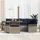 vidaXL Gartenlounge-Set 6-tlg. Grau