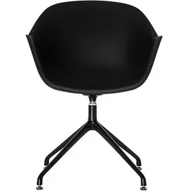 Paperflow 2 meet powered by PAPERFLOW Schalenstühle MOON CHMOONX2.01.01 schwarz Kunststoff