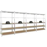 Proregal Mega Deal 4x Schwerlastregal Giant Ragnar HxBxT 200 x 120 x 50 cm Fachlast 175 kg Verzinkt