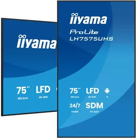 Iiyama ProLite LH7575UHS-B2AG 75" schwarz