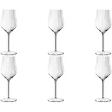 Nachtmann Weißweingläser 6er Set APERITIVO, 490 ml - Transparent - Kristallglas