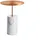 Steinberg Serie 541 Beistelltisch, mit Marmorsockel, rund, 400x400x525mm, SOLIDSurface, 541710052RG, Farbe: Rose Gold