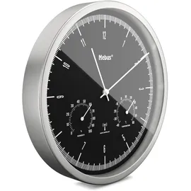 MEBUS 19777 Funkwanduhr mit Thermo-Hygrometer