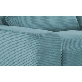 Sofa.de Ecksofa Branna ¦ türkis/petrol ¦ Maße (cm): B: 412 H: 88 T: 386.0