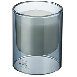 SCHÖNER WOHNEN Kollektion Duftkerze   , blau , Glas,Wachs , Maße (cm): H: 11  Ø: 9