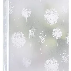 OEM Blickdichte, Elektrostatische Fensterfolie – Sichtschutz – Löwenzahnmuster – Pvc – 60 X 200 Cm – Wiederverwendbar Und Einfach Zu Montieren
