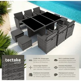 Tectake New York Set 11-tlg. grau