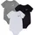 Nike Body NIKE SPORTSWEAR "für Babies", Jungen, Gr. 68 (6), N-Gr, schwarz-weiß (weiß, grau, schwarz), Jersey, Graumeliert (Obermaterial): 60% Baumwolle, 40% Polyester.