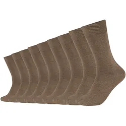 Camano Socken »comfort«, (9 Paar), mit verstärktem Fersen- und Zehenbereich Camano braun 35-38