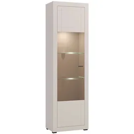 Home Affaire Vitrine Essex 58 x 35 x 194 cm Weiß