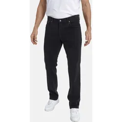 5-Pocket-Jeans JAN VANDERSTORM "Tiefbundjeans OKKO", Herren, Gr. 74, N-Gr, schwarz, Obermaterial: 86% Baumwolle CO. 7% Polyester PES. 7% Polyamid ECONYL PA ECONYL., Hosen 5-Pocket-Jeans