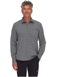 Mammut Lenni Langarmhemd Steel / Black XXL